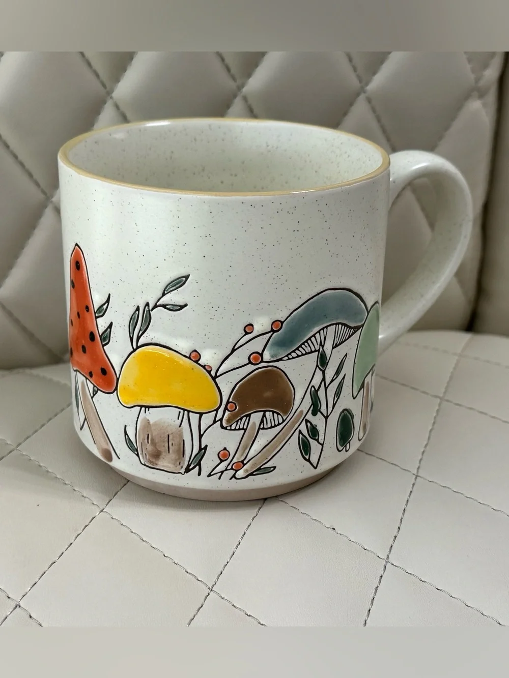 SPECTRUM MOREL VALLEY MUSHROOM Designz 18oz Stackable Mug Retro Colors